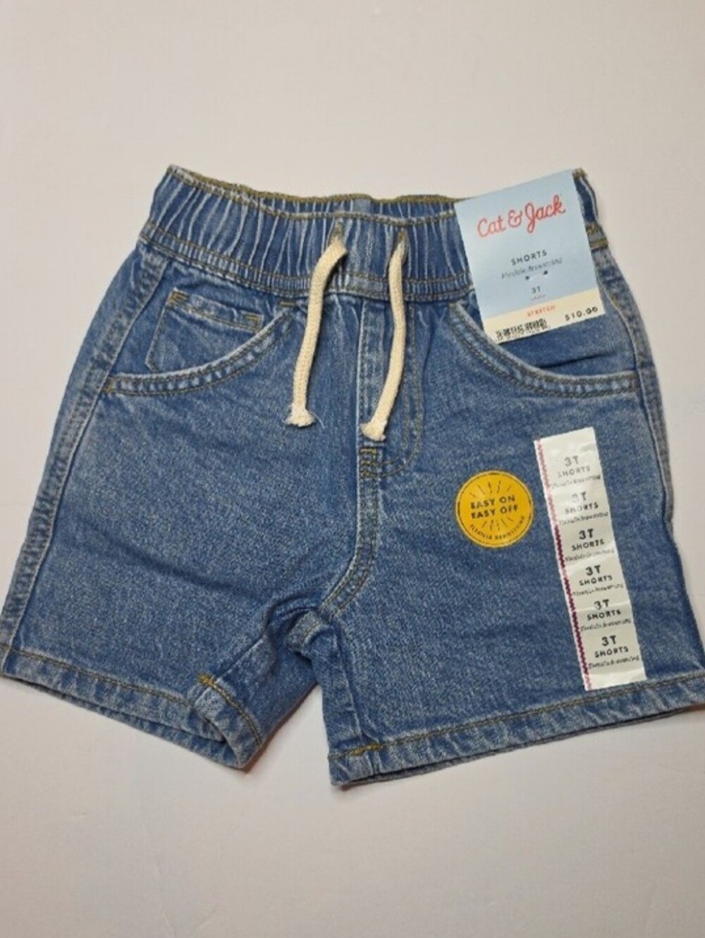 Cat & Jack Light Blue Denim Drawstring Shorts